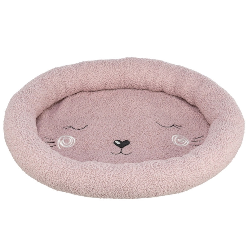 Trixie Junior Katzenbett rund rosa weiches Kuschelbett für Katzen