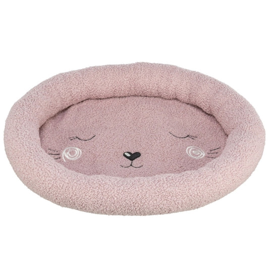 Trixie Junior Katzenbett rund rosa weiches Kuschelbett für Katzen