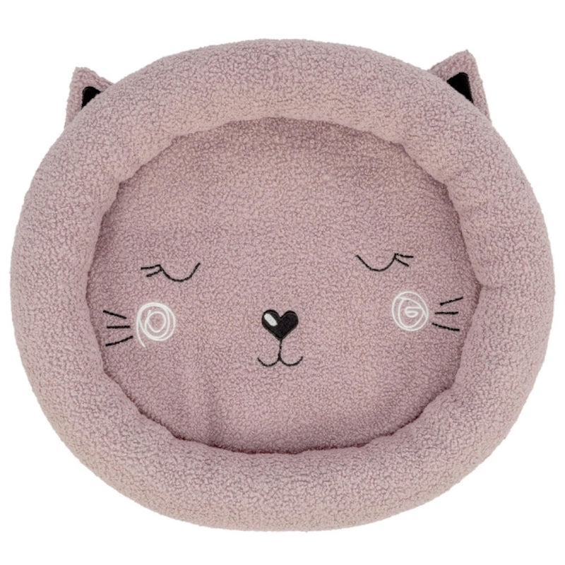 Trixie Junior Katzenbett rund rosa weiches Kuschelbett für Katzen