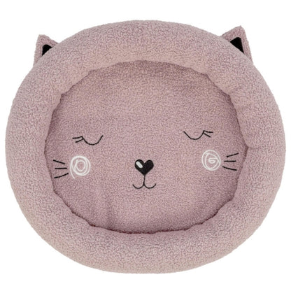 Trixie Junior Katzenbett rund rosa weiches Kuschelbett für Katzen