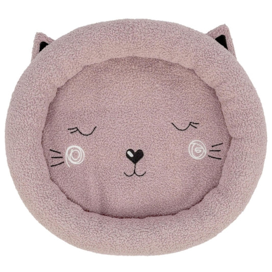 Trixie Junior Katzenbett rund rosa weiches Kuschelbett für Katzen