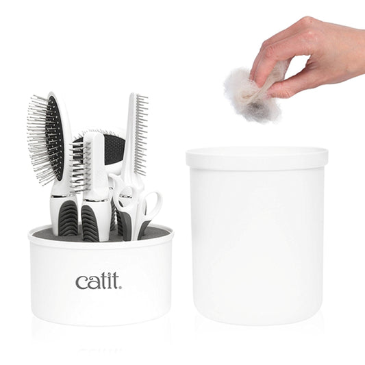 Catit Fellpflege Set für Mittel und Langhaarkatzen