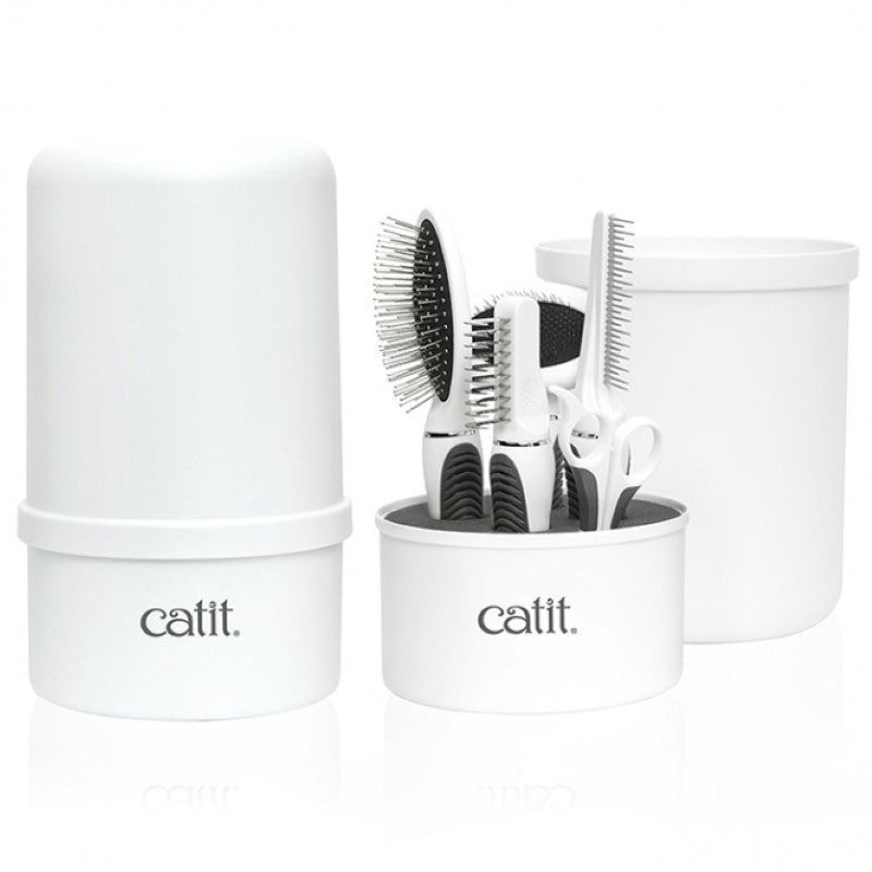 Catit Fellpflege Set für Mittel und Langhaarkatzen