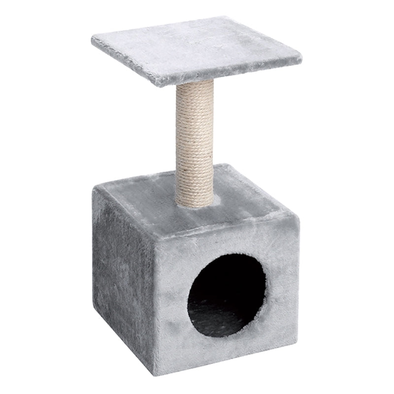 EBI Kratzbaum Classic Abey mit Katzenhaus Creme