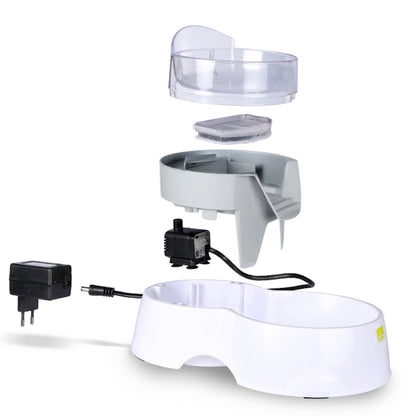EBI Pet Feeder Futter und Wasserspender für Katzen Grau 1200 ml
