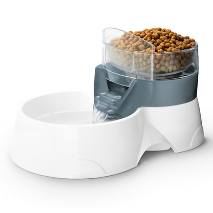 EBI Pet Feeder Futter und Wasserspender für Katzen Grau 1200 ml