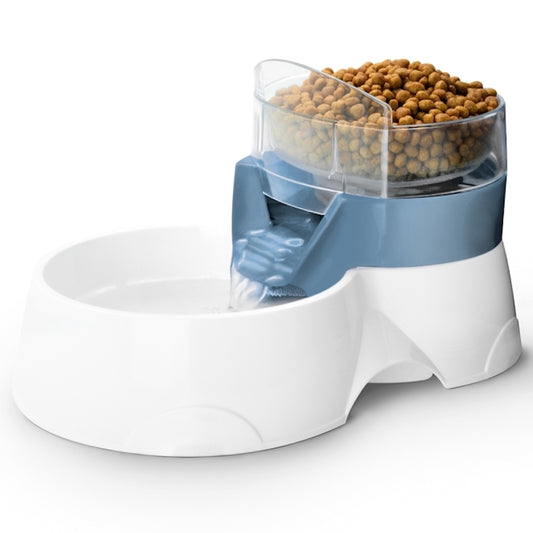 EBI Pet Feeder Futter und Wasserspender für Katzen Blau 1200 ml