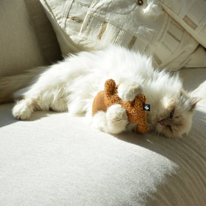 Katzenspielzeug Katze Zoey mit Katzenminze nachfüllbar