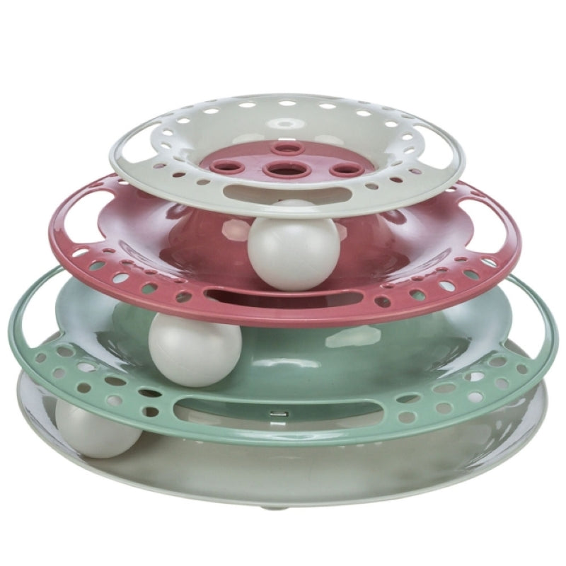 Trixie Katzenspielzeug Ballturm mit 3 Ebenen