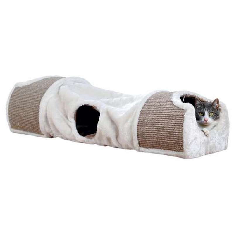Trixie Kratztunnel für Katzen mit Sisal und Plüsch