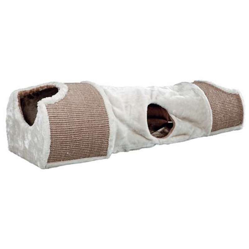 Trixie Kratztunnel für Katzen mit Sisal und Plüsch