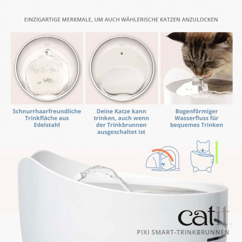 Catit PIXI Smart Trinkbrunnen 2 Liter mit App Steuerung