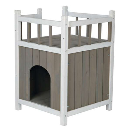 Trixie Katzenhaus mit Balkon und Treppe für drinnen und draußen