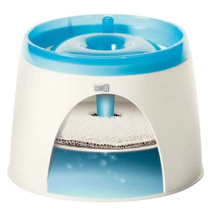 Catit Fresh Clear Trinkbrunnen 2 Liter Blau