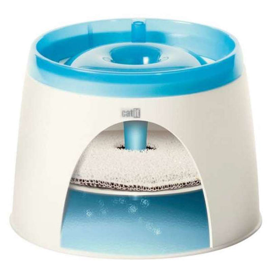 Catit Fresh Clear Trinkbrunnen 2 Liter Blau