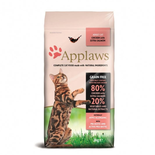 Applaws Adult Huhn & Lachs für ausgewachsene Katzen Trockenfutter