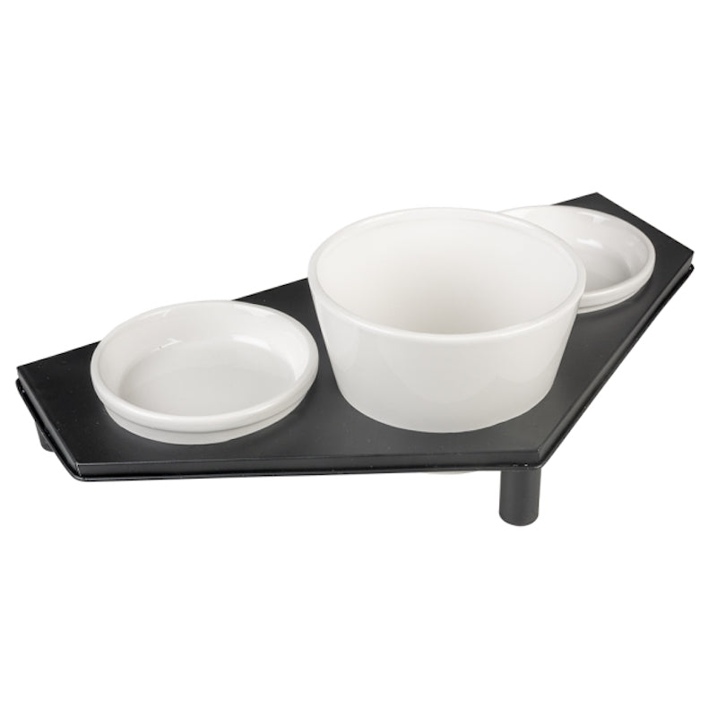 Duvoplus Napfset Stone UP Buffet Triangle für Katzen