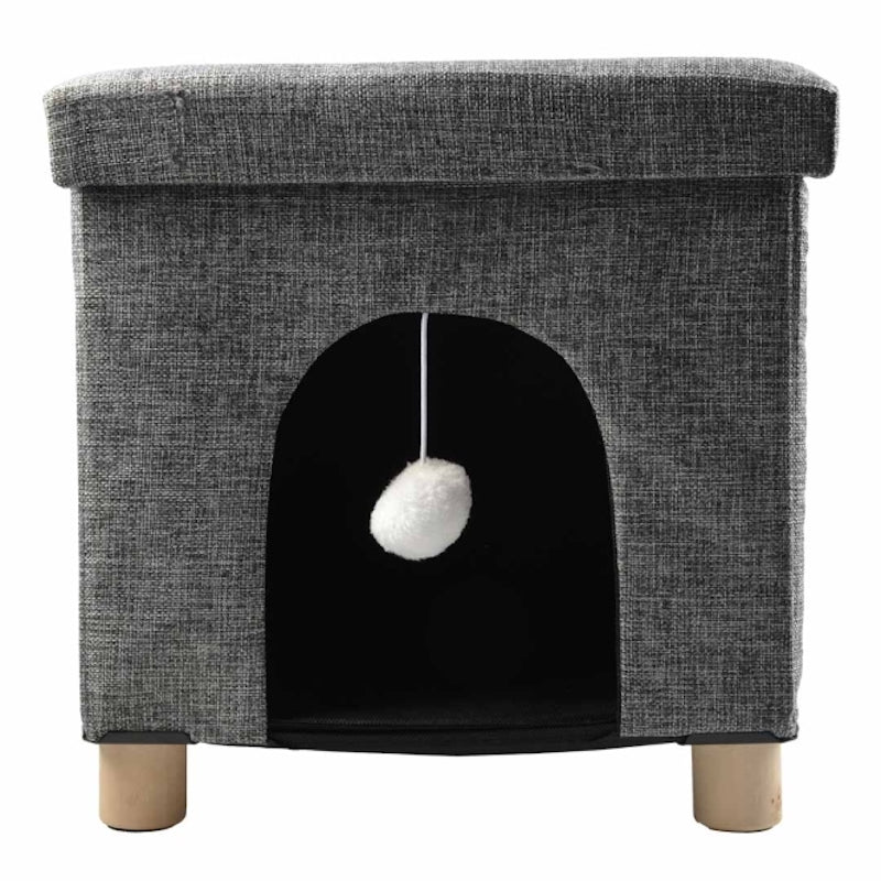 Duvoplus Katzenhaus Gina Katzenhöhle mit Kratzfläche Sisal Spielball