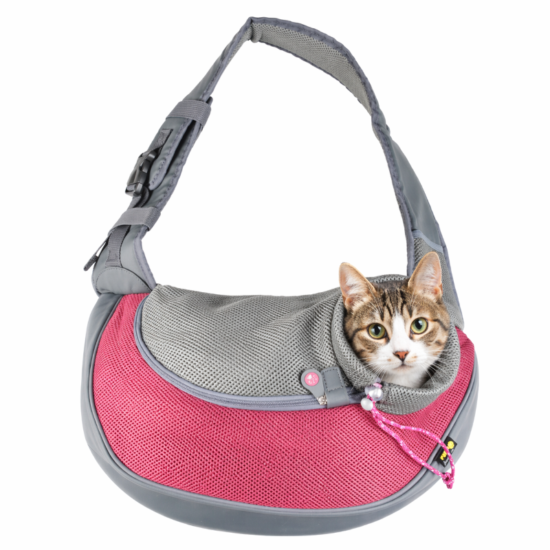 EBI Fronttasche Sarah Crazy Paws Katzentragetasche Bordeaux