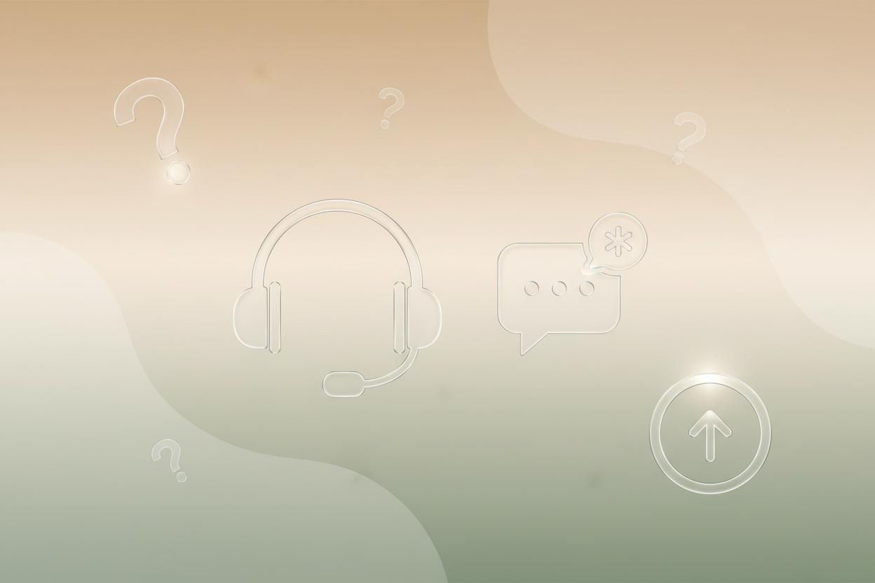 es soll nichts stehen keine schrift nur fragezeichen headsetbild alles was zu Faq gehören kann 